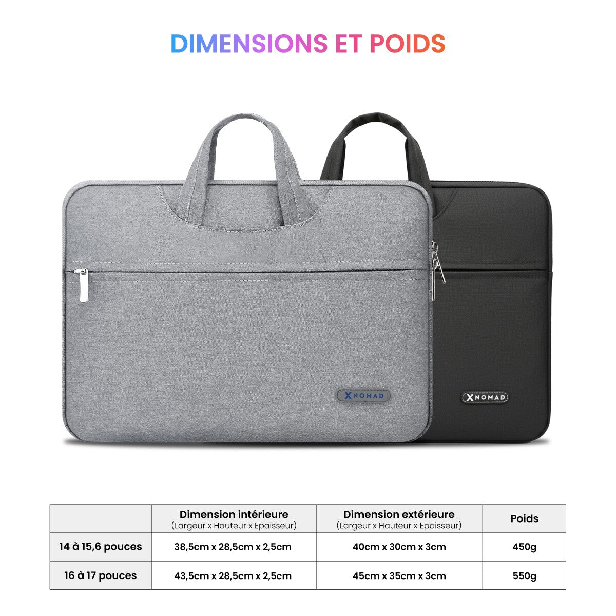 Housse Ordinateur Portable - Protection Antichoc Renforcée, Intérieur Ultra-Doux