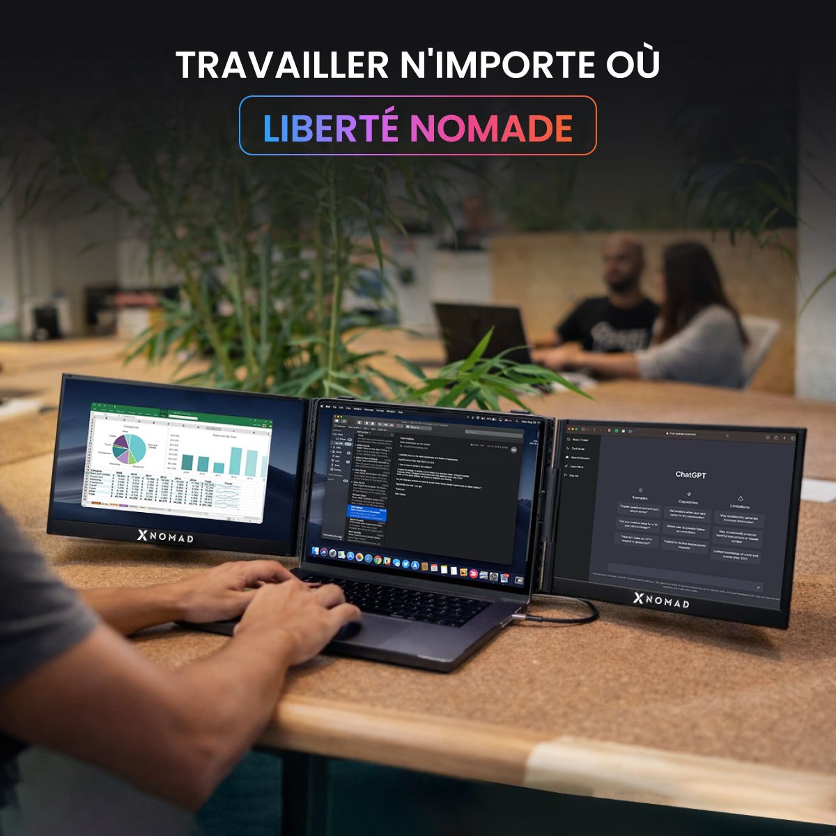 X4 Pro Max® Double Écran Portable 15,3" - Confort & Productivité