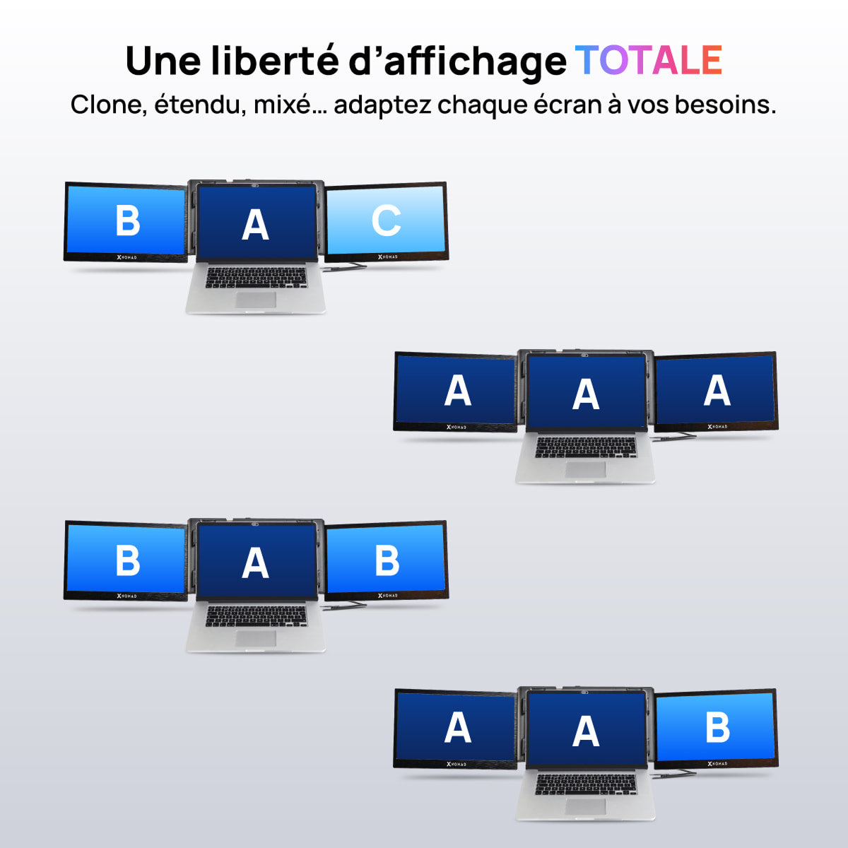 X3 Pro® Double Écran Portable 13,3" - Confort & Productivité.