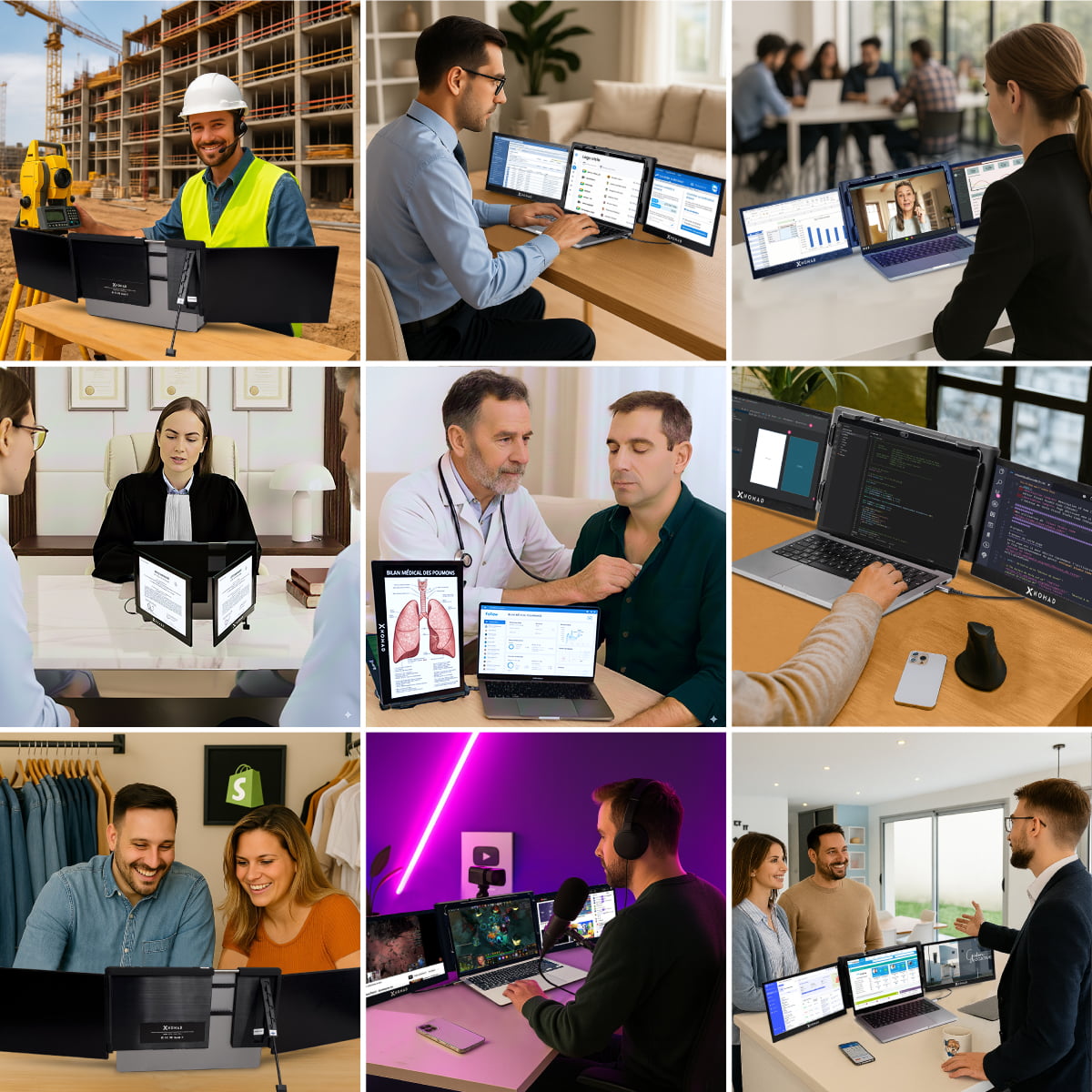 X3 Pro® Double Écran Portable 13,3" - Confort & Productivité. (TEST CRO)