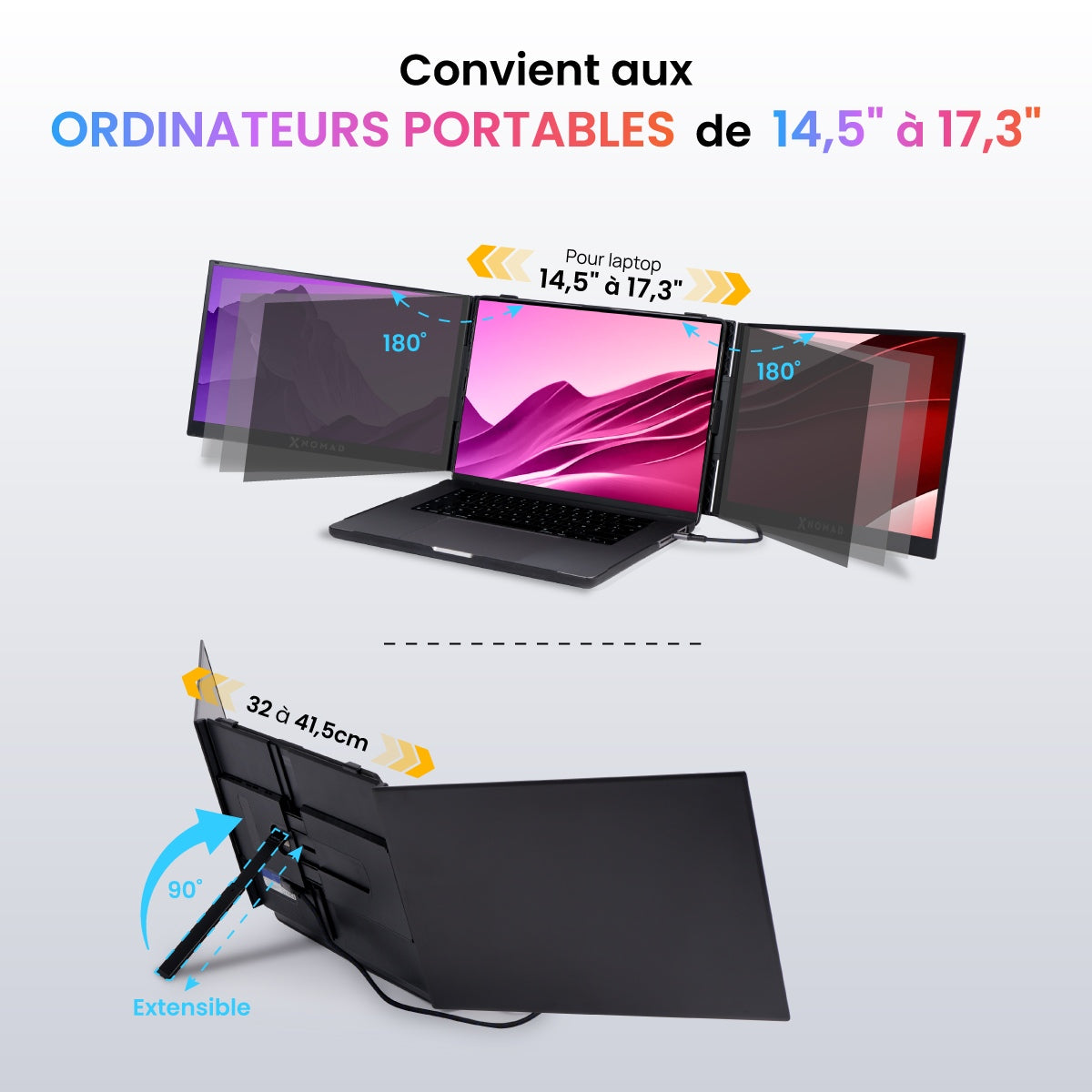 X4 Pro Max® Dubbel skärm 15,3"