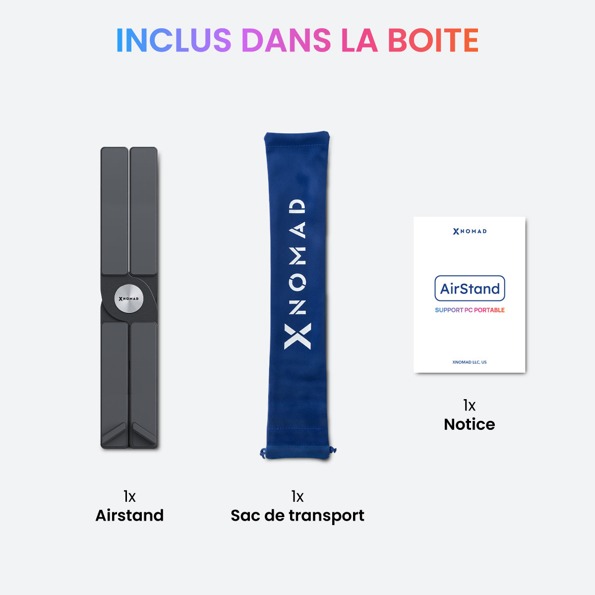 Airstand® Support ordinateur portable aluminium pliable - MacBook & PC de  10 à 16" - 7 positions - Confort optimal