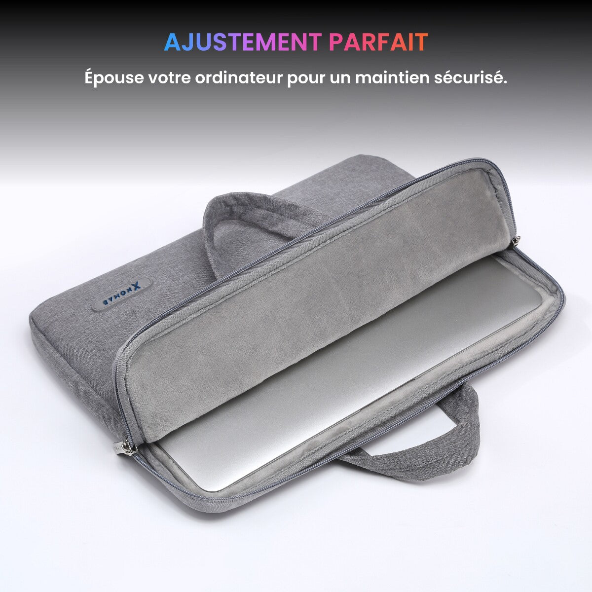 Housse Ordinateur Portable 14-17" - Protection Antichoc Renforcée, Matière Déperlante, 3 Poches Rangement, Intérieur Ultra-Doux