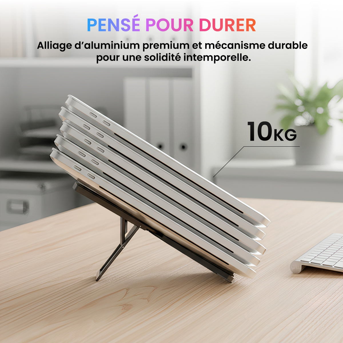Airstand® Support ordinateur portable aluminium pliable - MacBook & PC de  10 à 16" - 7 positions - Confort optimal