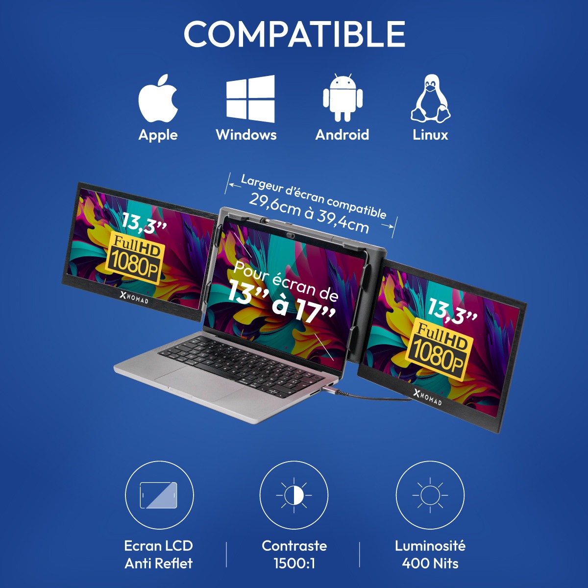 Compatible macOS, windows, Linux et android