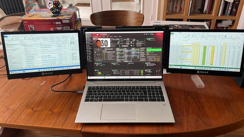 Image du produit X3 Pro® Double Écran Portable 13,3" - Confort & Productivité