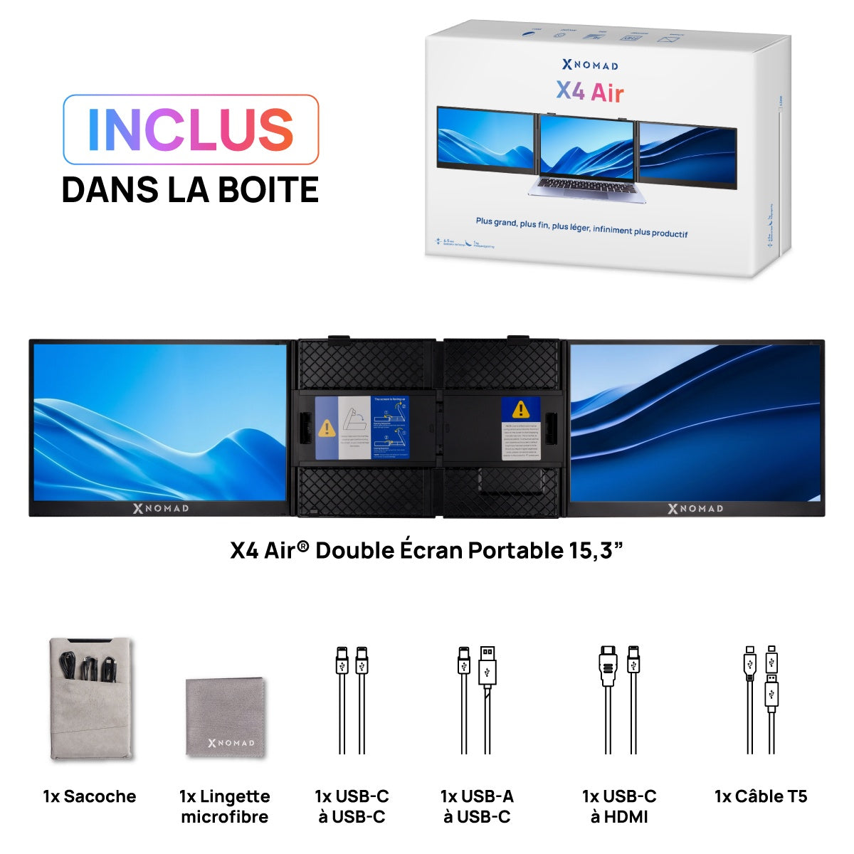 X4 Air® Double Écran 15,3"