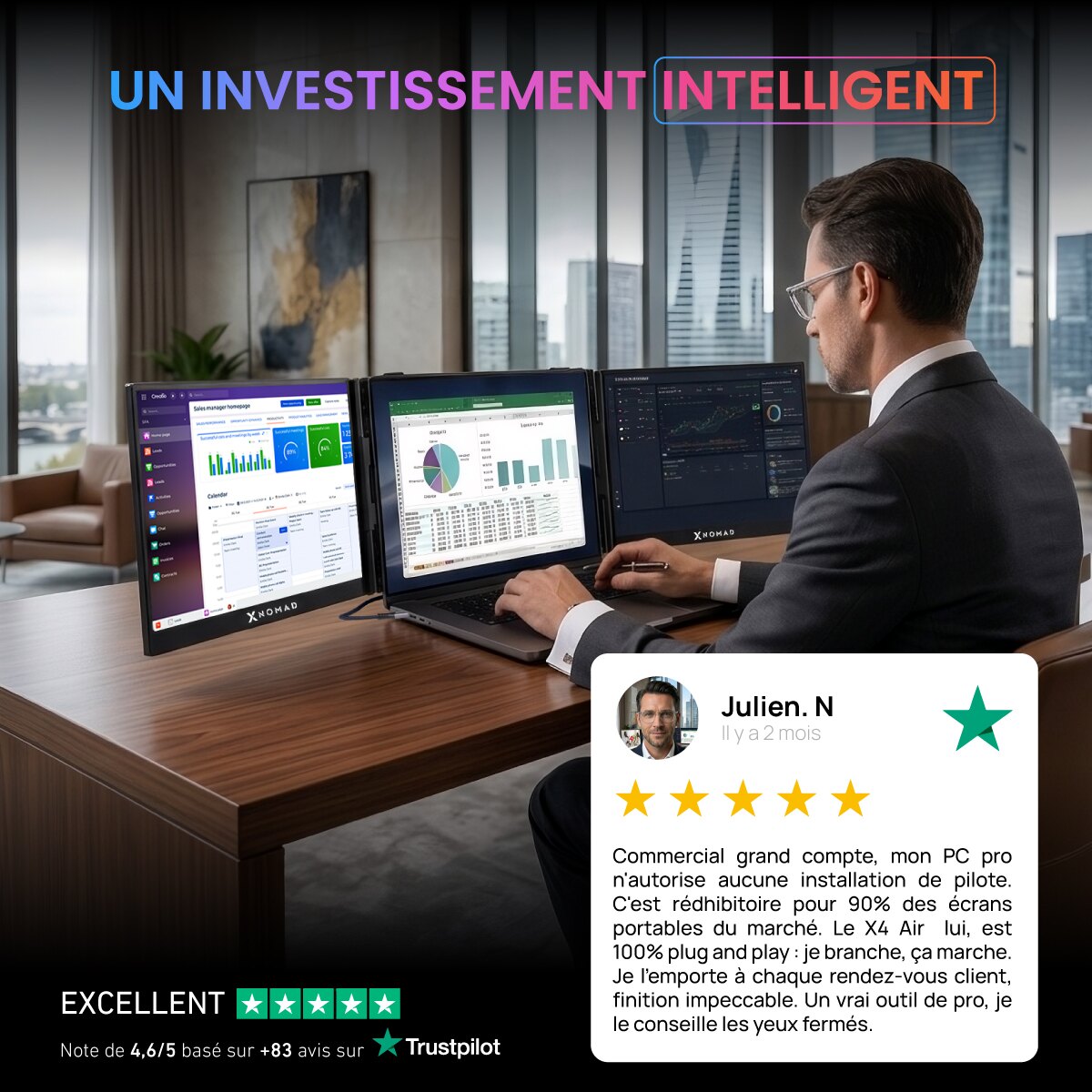X4 Air® Double Écran 15,3"