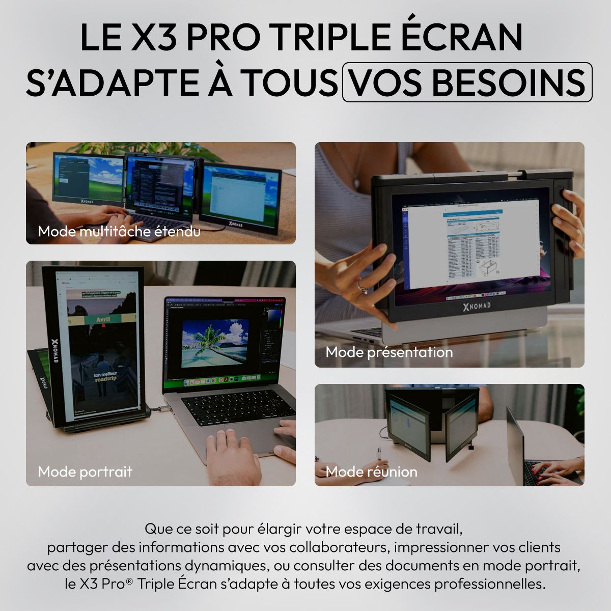 X3 Pro® Triple Écran